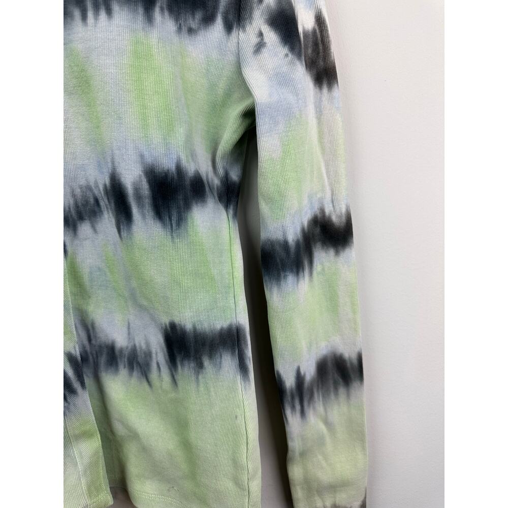Proenza Schouler Tie-Dye Print Crew NeckLong Sleeve Top Cotton Size Medium - Picture 8 of 10